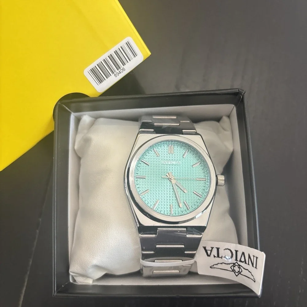 Invicta -  Celestial Men's Watch - 40mm - 69406 Ocean Blue Dial S/S Textured